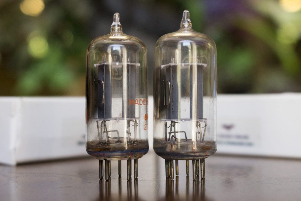 RCA 12AU7A Clear Top Side D Getter 1960’s Preamp Vacuum Tubes 02